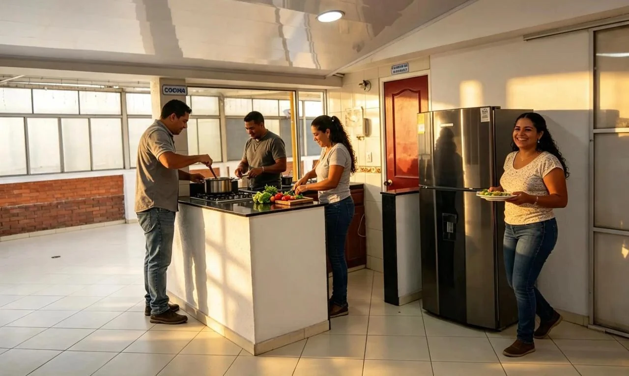 Vista previa de la cocina compartida